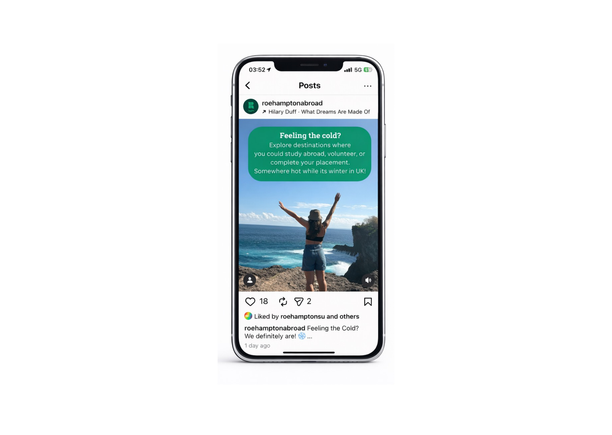 Social media campaign mockup